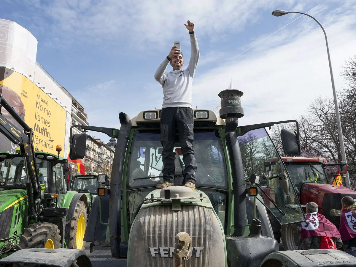 Farmers protest across Europe, causing traffic jams with tractors on highways