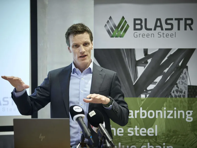 Blastr Green Steelin toimitusjohtaja Hans Fredrik Wittusen kertoi Inkoon hankkeesta tammikuussa Suomessa. Tänään oli vuorossa julkistus Norjaan.