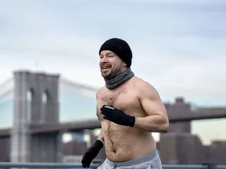 Sami Viitamäki juoksee New Yorkissa usein East River -joen rannalla Brooklyn Bridge Parkissa, joka sijaitsee sopivan matkan päässä kotoa.