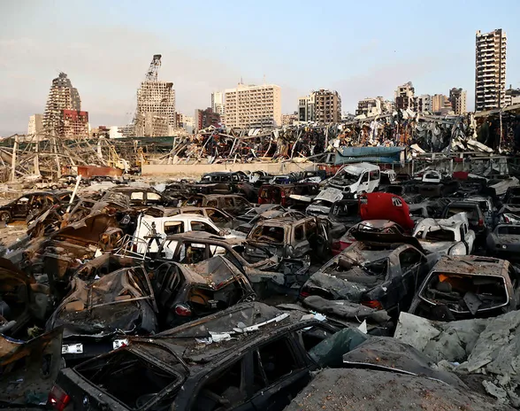 Beirutin tiistainen räjähdys tuhosi läheisen asuinalueen täysin.