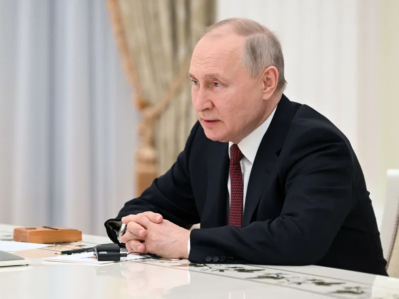 Presidentti Vladimir Putin Moskovassa 16. huhtikkuuta.