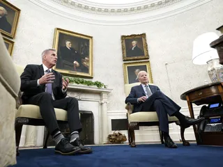 Edustajainhuoneen puhemies, republikaanien Kevin McCarthy tapasi maanantaina Joe Bidenin Valkoisessa talossa.