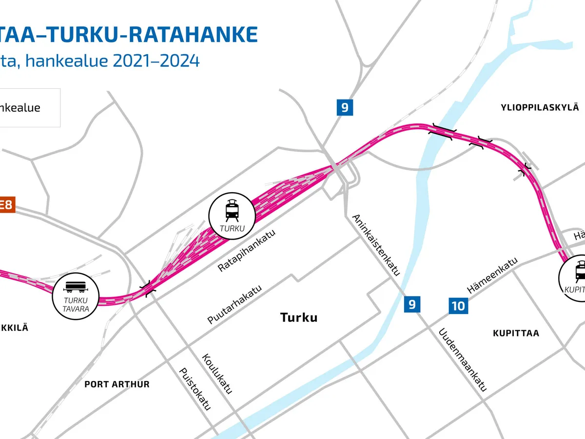 Turun ratapihan muutostyöt käyntiin – Helsingin junien meno tyssää pariksi  vuodeksi Kupittaalle | Tekniikka&Talous