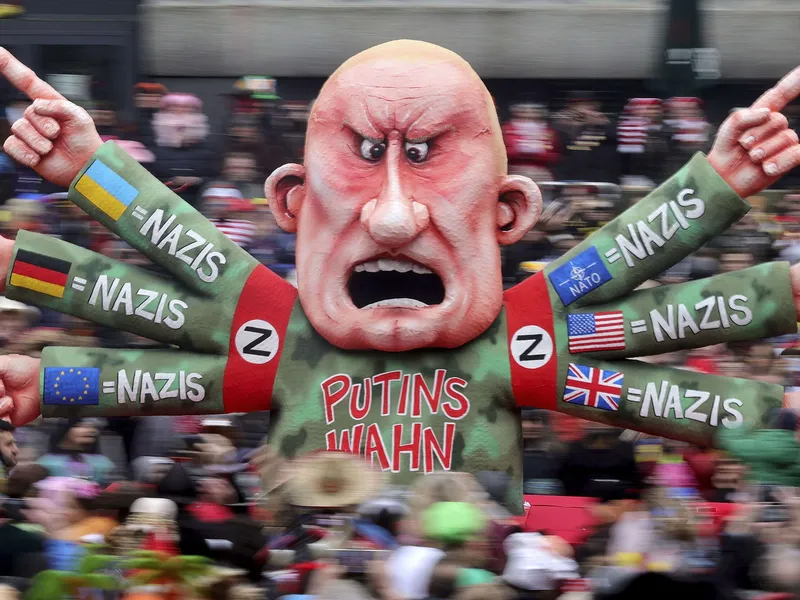 Kuva karnevaaleilta Düsseldorfista Saksasta 20. helmikuuta 2023.