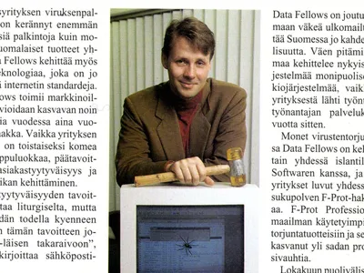 Risto Siilasmaa oli edellä aikaansa, sillä hän antoi kommenttinsa toimittajalle sähköpostilla jo vuonna 1997. Talouselämä kuvasi Siilasmaata 21.11.1997 ilmestyneessä lehdessä tietokonevirusten viholliseksi numero yksi.