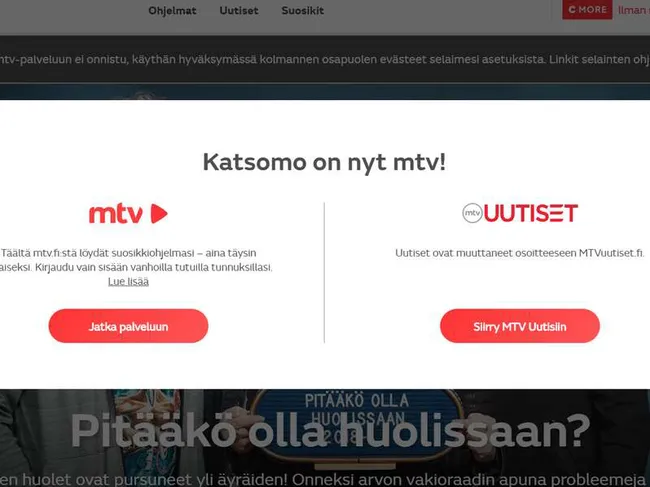 mtv lakkautti katsomo palvelun uudistettu palvelu uusi nimi mikrobitti mtv lakkautti katsomo palvelun