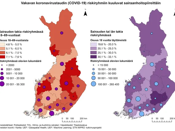 Yli miljoona suomalaista kuuluu koronaviruksen riskiryhmään – Yksi  sairaanhoitopiiri pahimmassa tilanteessa: ”Joka kolmas yli 18-vuotias  riskiryhmää” | Uusi Suomi